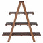 Foldereol med hylde Brun 79.5 x 35 x 112 cm Solid genbrugs træ