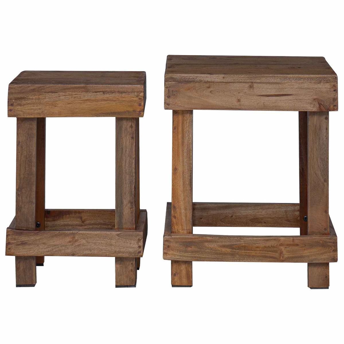 Planteholder 2 stk. Brun 70 x 11 x 27 cm Mahogni Træ