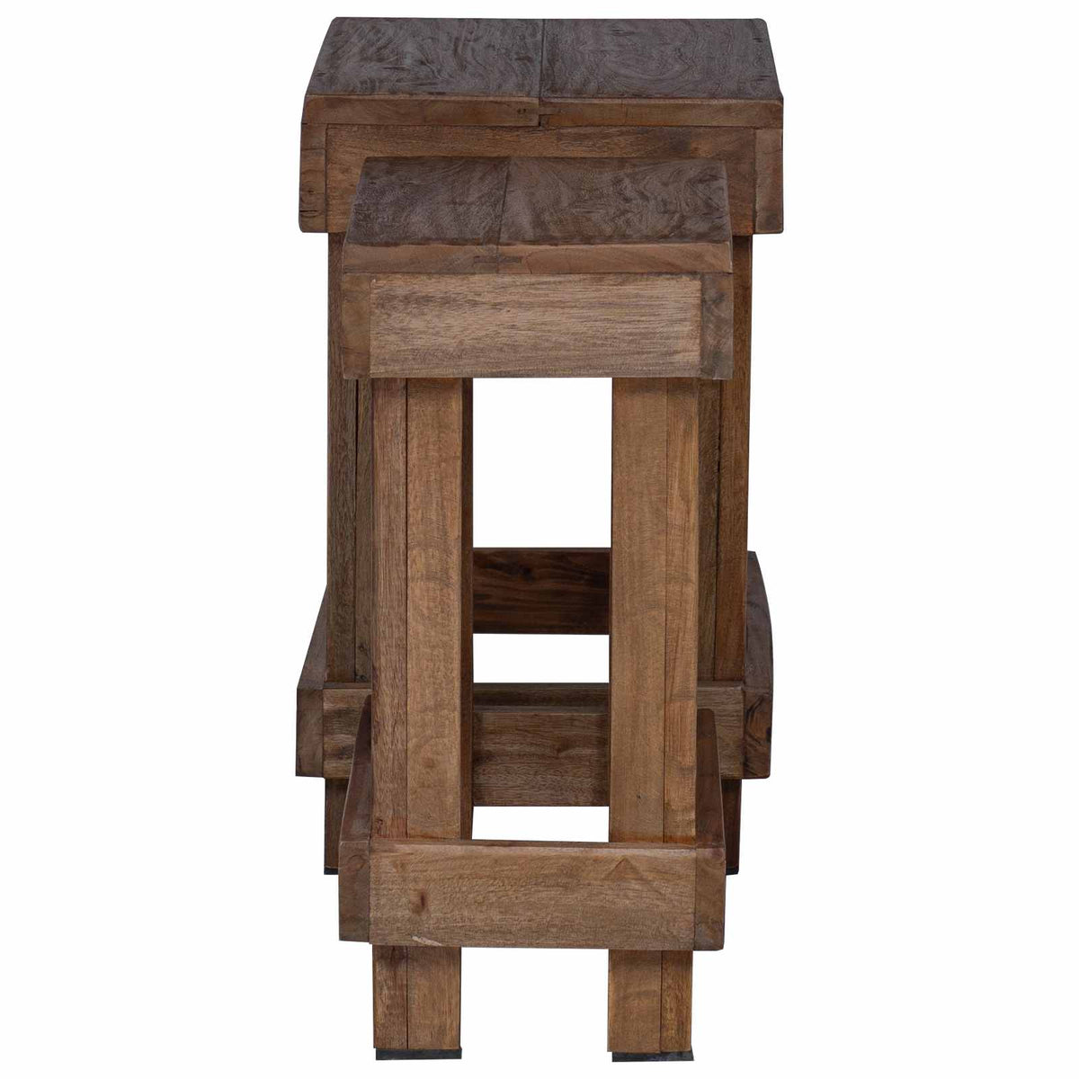 Planteholder 2 stk. Brun 70 x 11 x 27 cm Mahogni Træ