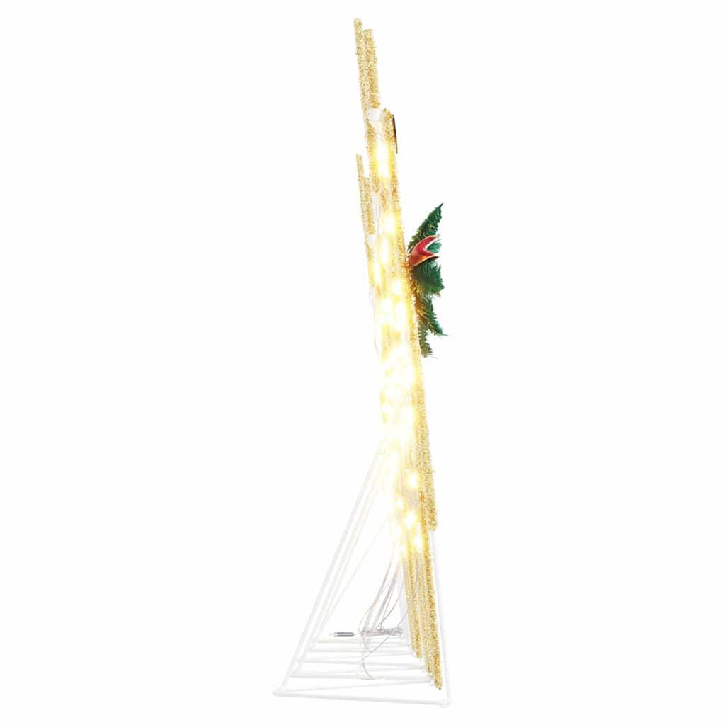 LED Rensdyr 5 stk. Guld 43 x 18 x 66 cm Stof