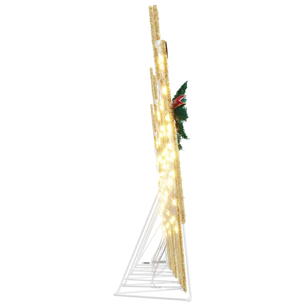 LED Rensdyr 7 stk. Guld 43 x 18 x 66 cm Stof