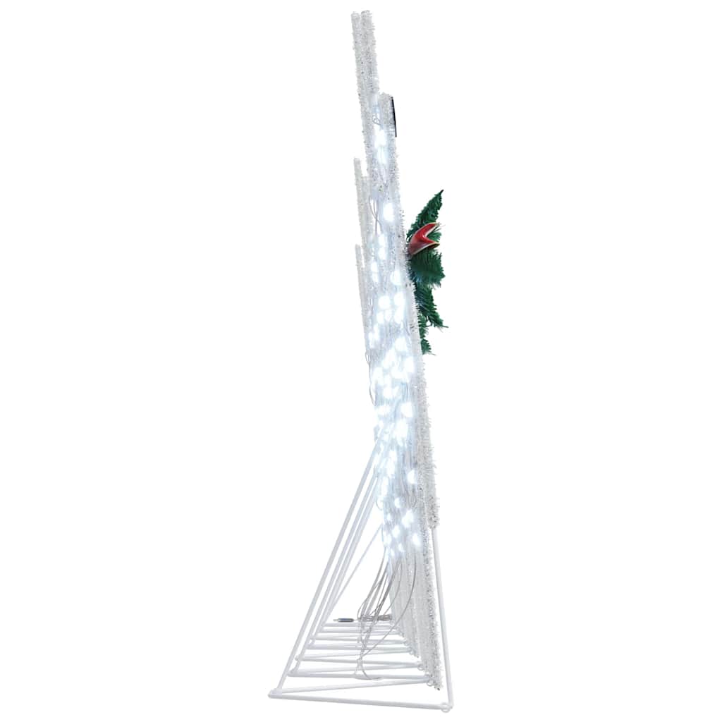 LED Rensdyr 7 stk. Sølv 43 x 18 x 66 cm Stof