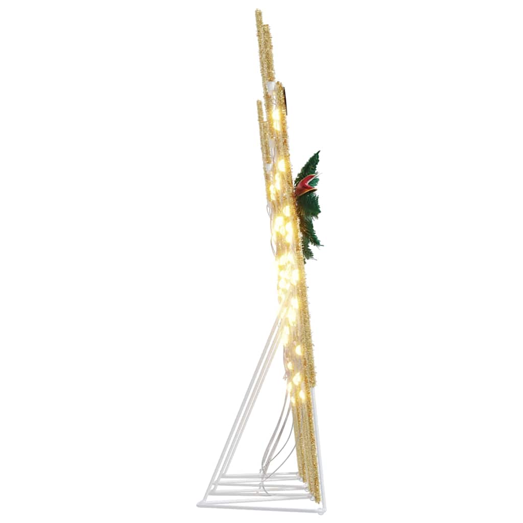 LED Rensdyr 4 stk. Guld 45 x 19 x 65 cm Stof