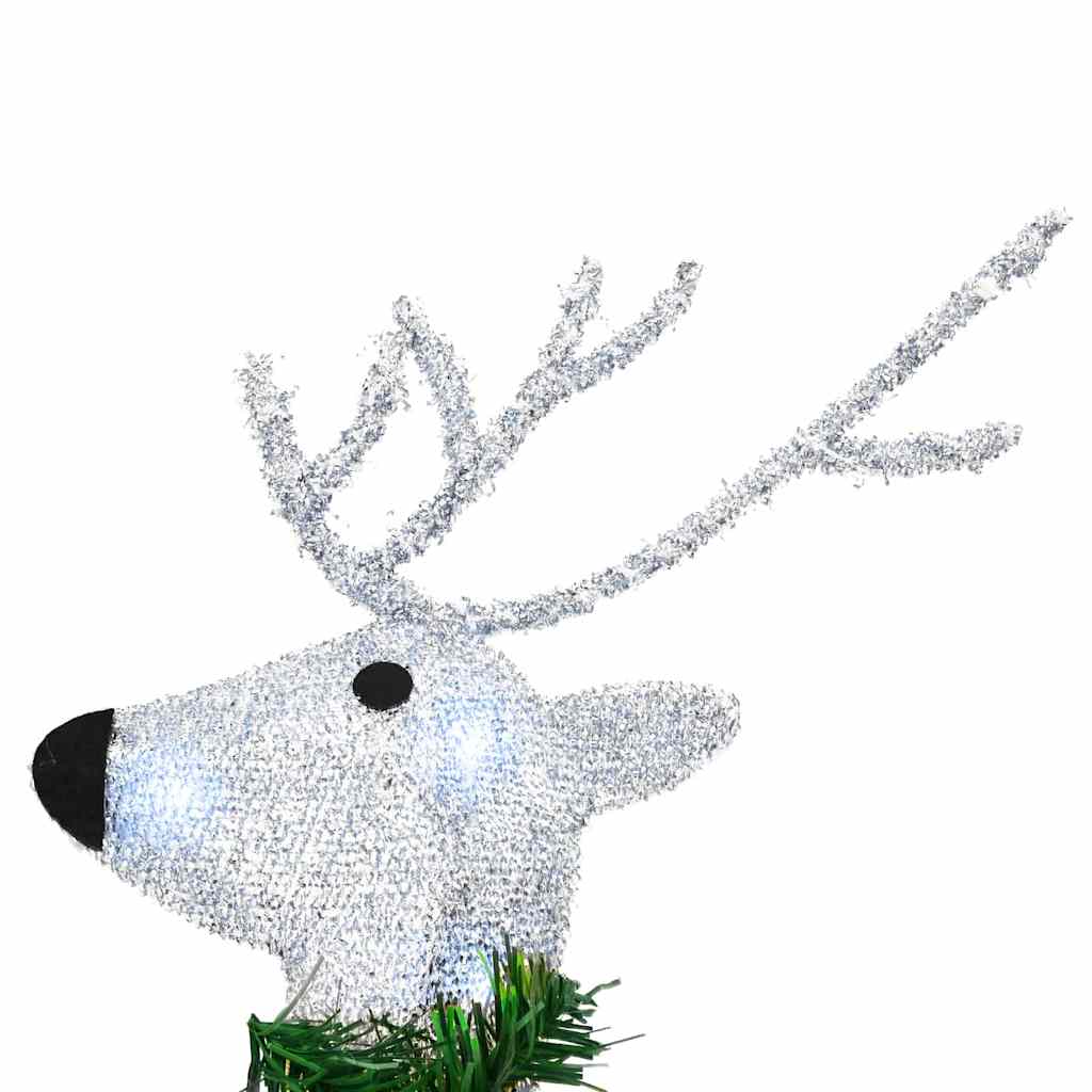 LED Rensdyr 4 stk. Sølv 45 x 19 x 65 cm Stof