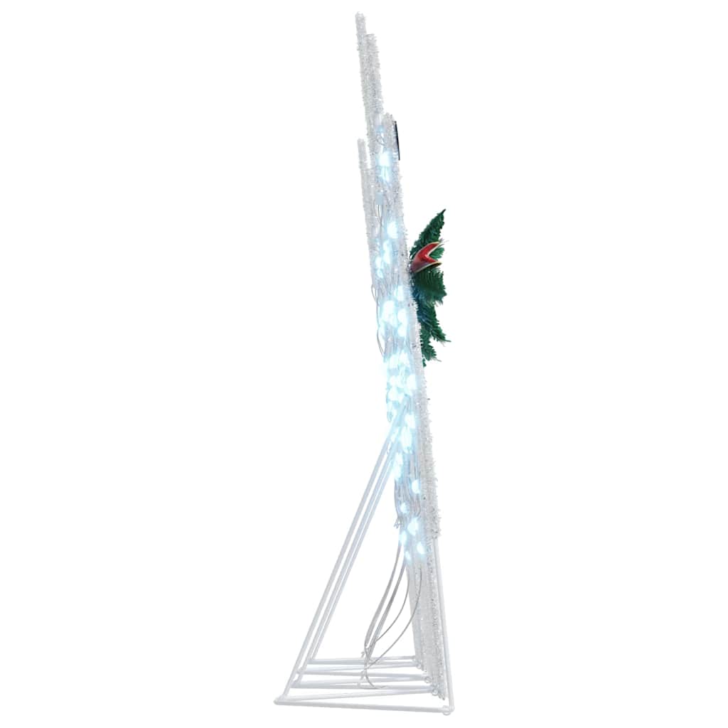 LED Rensdyr 4 stk. Sølv 45 x 19 x 65 cm Stof