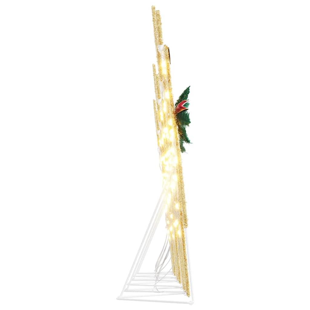 LED Rensdyr 6 stk. Guld 45 x 19 x 65 cm Stof