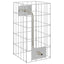Gabion Vandhane 4 stk. Sølv 25 x 25 x 50 cm Galvaniseret stål