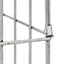 Gabion Vandhane 4 stk. Sølv 25 x 25 x 100 cm Galvaniseret stål