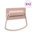 Skab Håndtag 12 stk. Lyserød 85 x 45 mm Metal