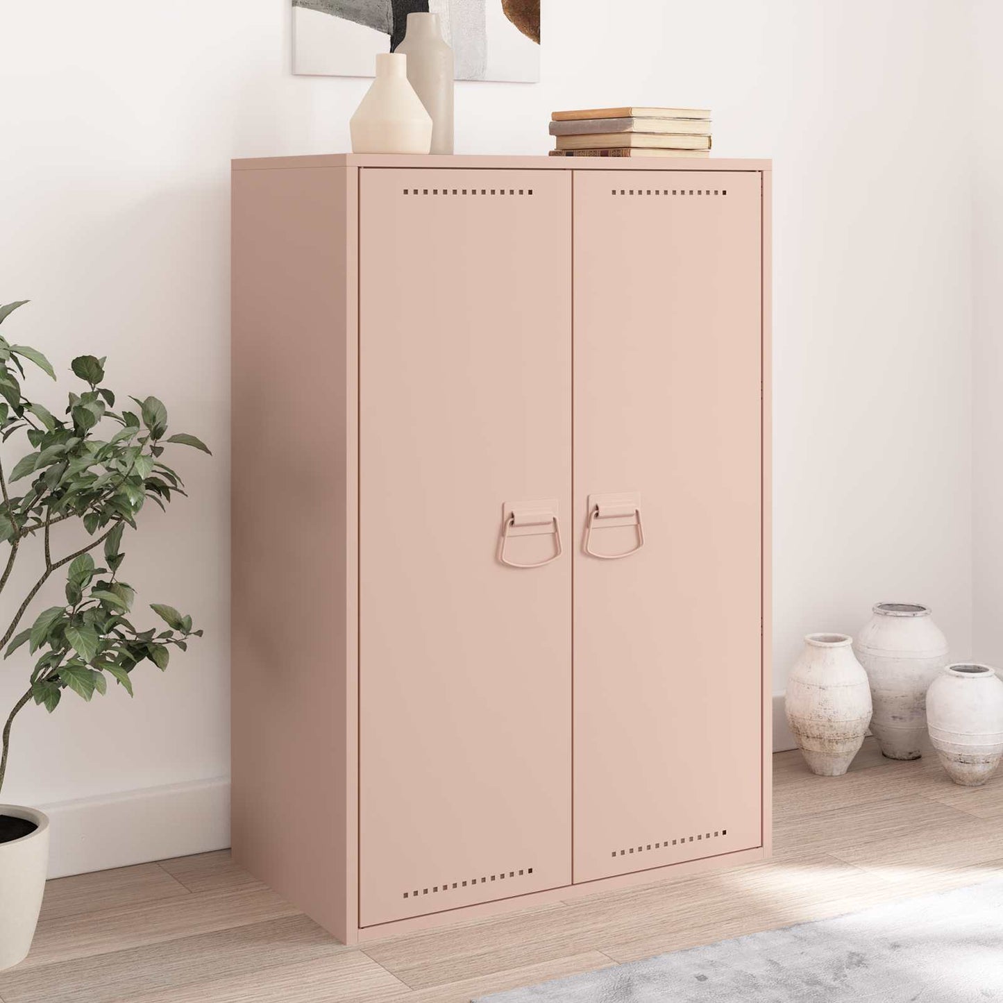 Skab Håndtag Lyserød 85 x 45 mm Metal