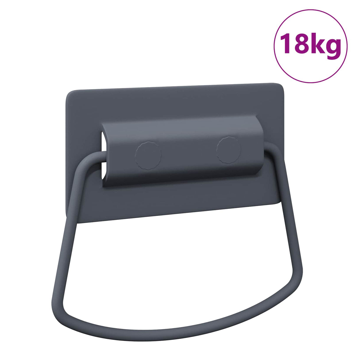 Skab Håndtag Antracit 85 x 45 mm Metal