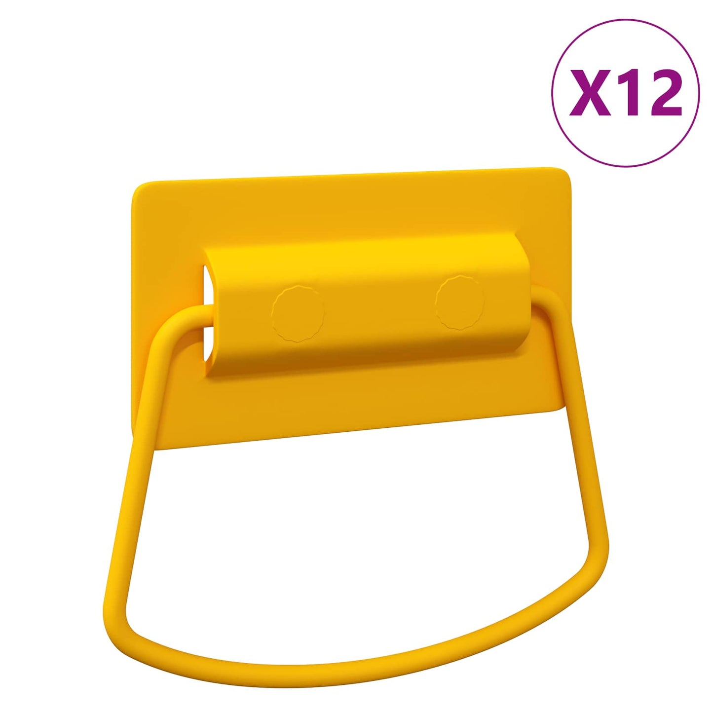 Skab Håndtag 12 stk. Sennepsgul 85 x 45 mm Metal