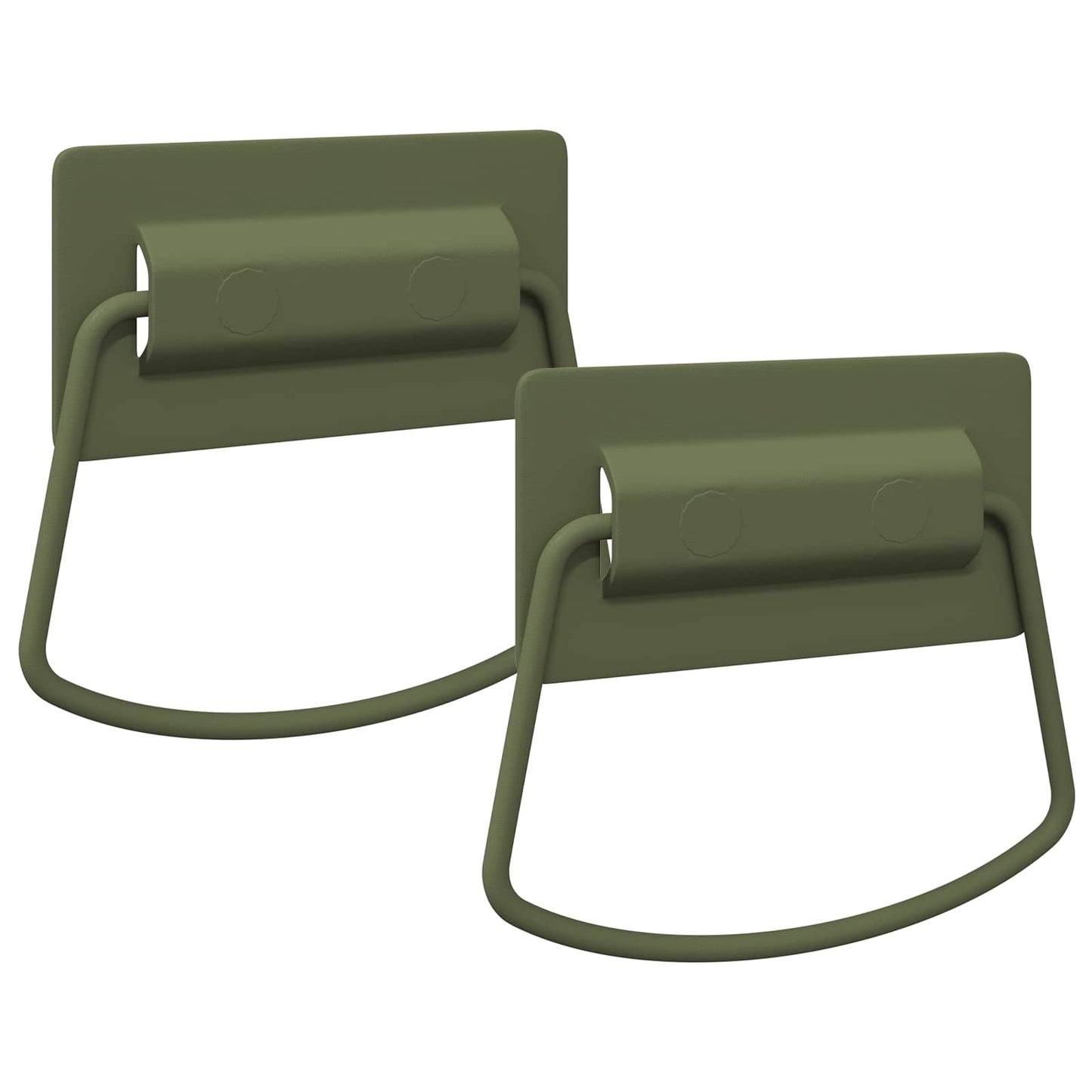 Skab Håndtag 2 stk. Oliven grøn 85 x 45 mm Metal