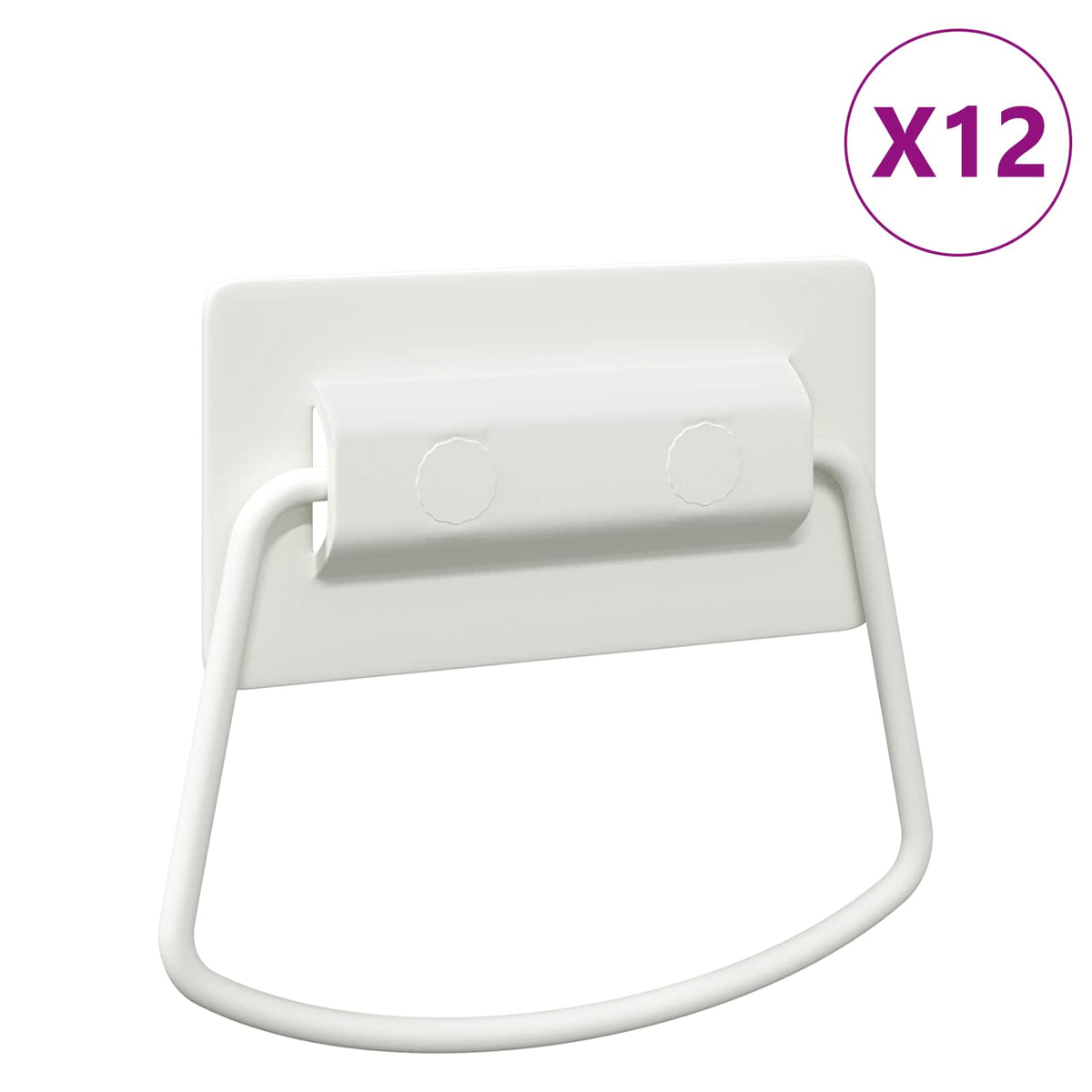 Skab Håndtag 12 stk. Hvid 85 x 45 mm Metal