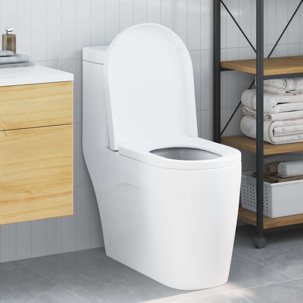 Toilet sæde Justerbar Hvid 48 x 36,5 x 4,5 cm Polypropylen