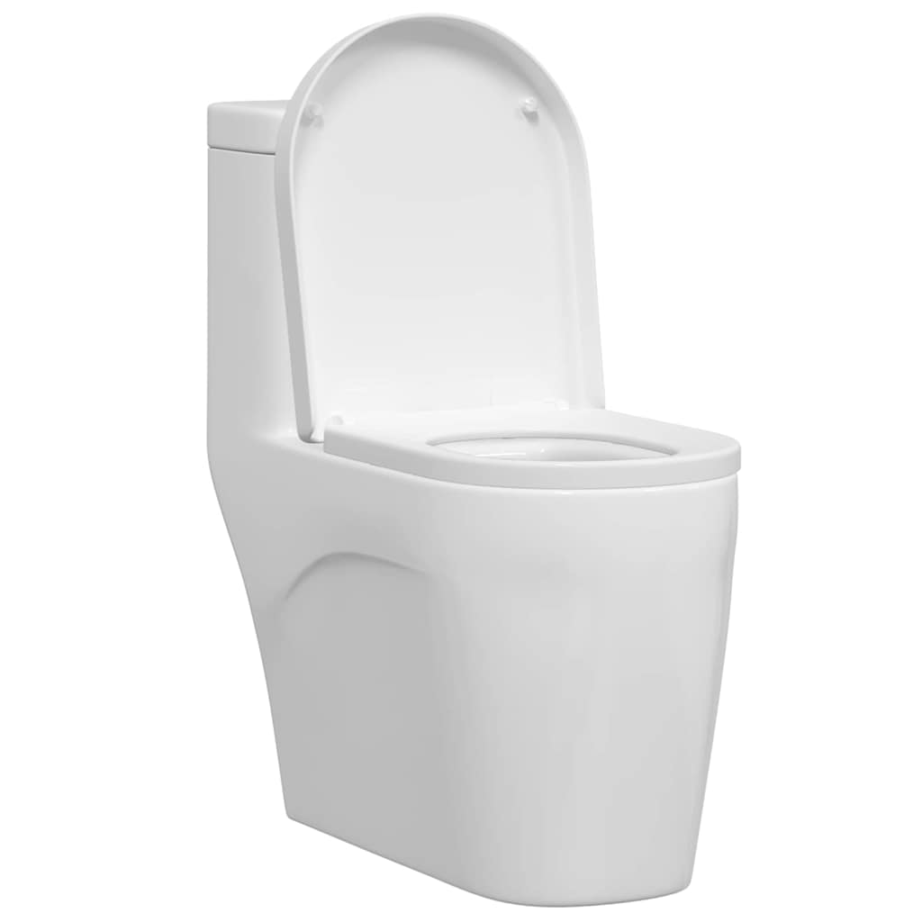 Toilet sæde Justerbar Hvid 48 x 36,5 x 4,5 cm Polypropylen