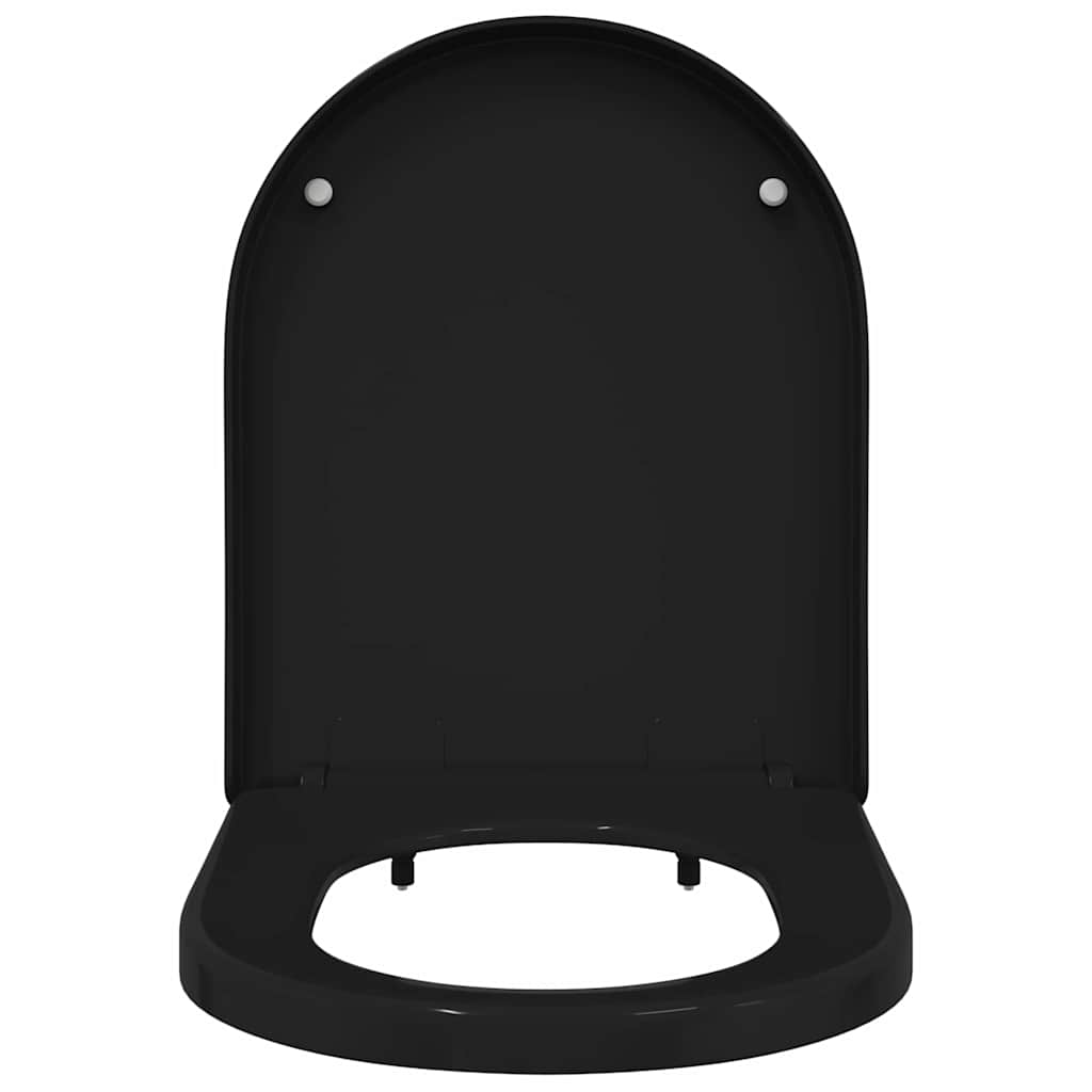 Toilet sæde Justerbar Sort 48 x 36,5 x 4,5 cm Polypropylen
