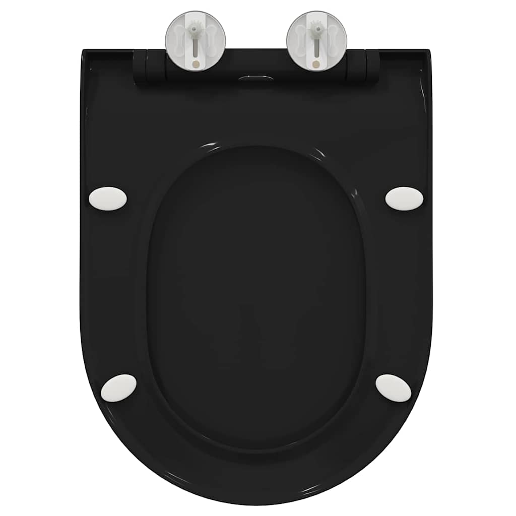 Toilet sæde Indstillelig Sort 50 x 36,5 x 5 cm Polypropylen