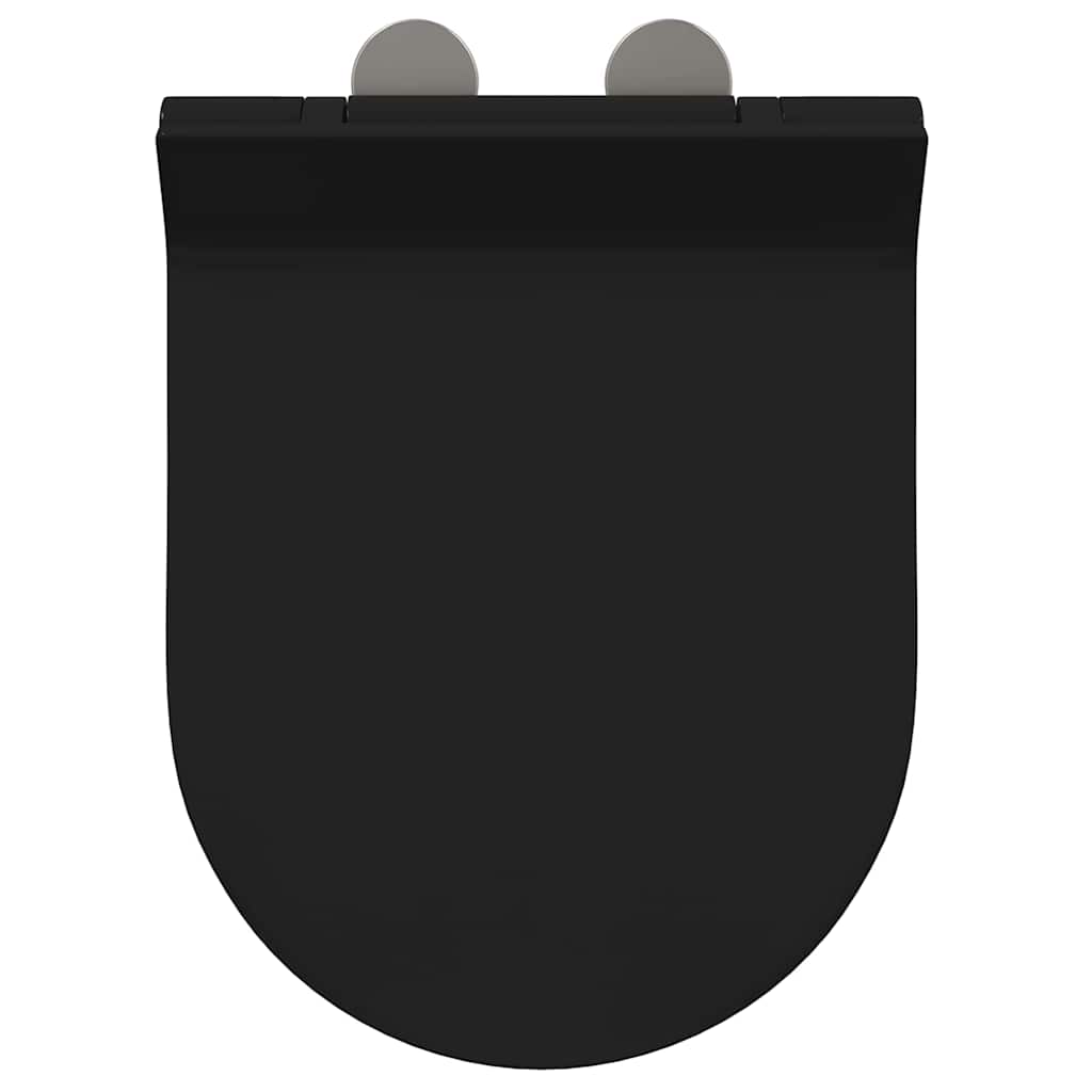 Toilet sæde Indstillelig Sort 50 x 36,5 x 5 cm Polypropylen