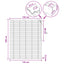 Persienner Hvid 135 x 160 cm 35 mm Massivt Paulownia Træ