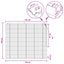 Persienner Sort 150 x 130 cm 35 mm Massivt Paulownia Træ