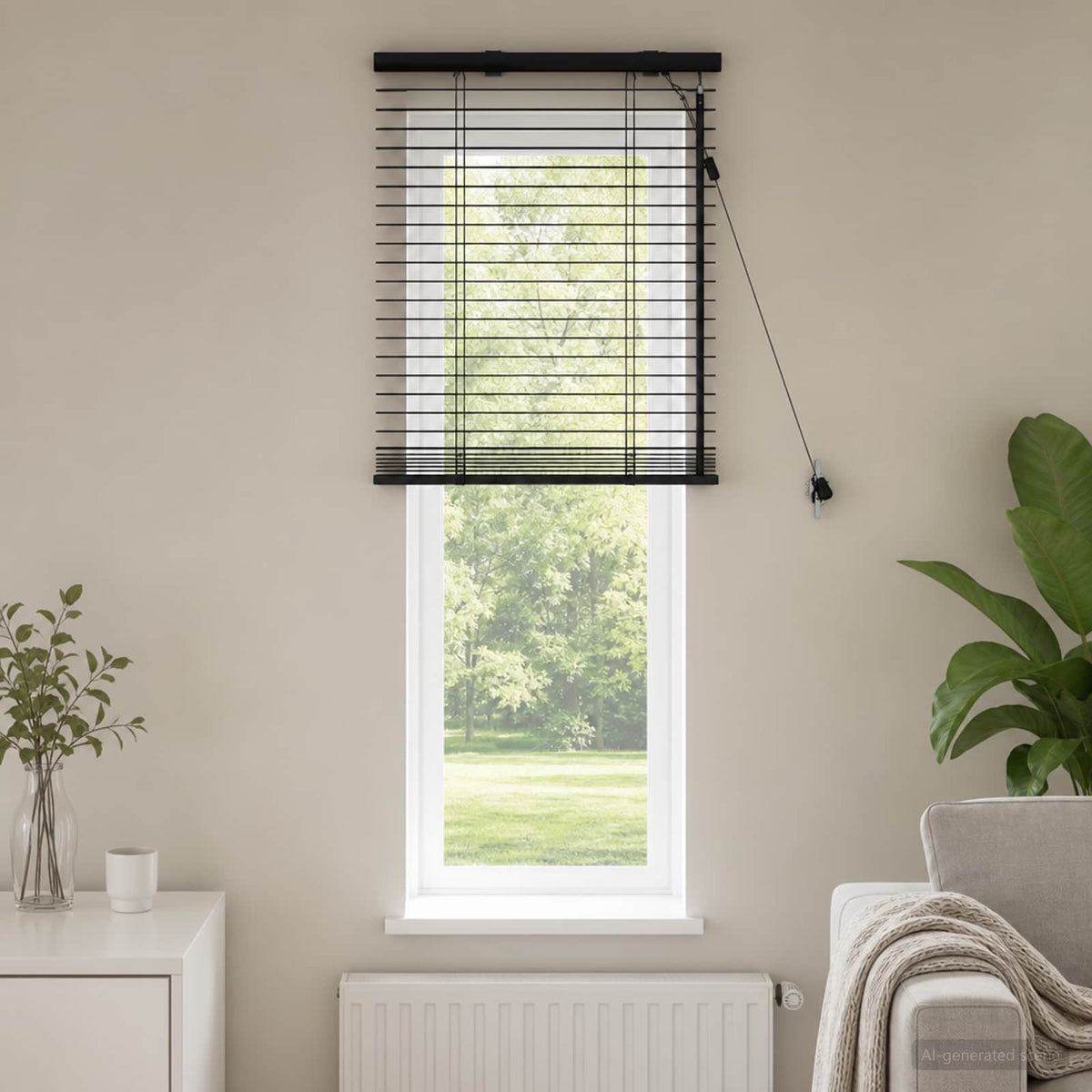Persienner Mørk Brun 55 x 130 cm 35 mm Massivt Paulownia Træ