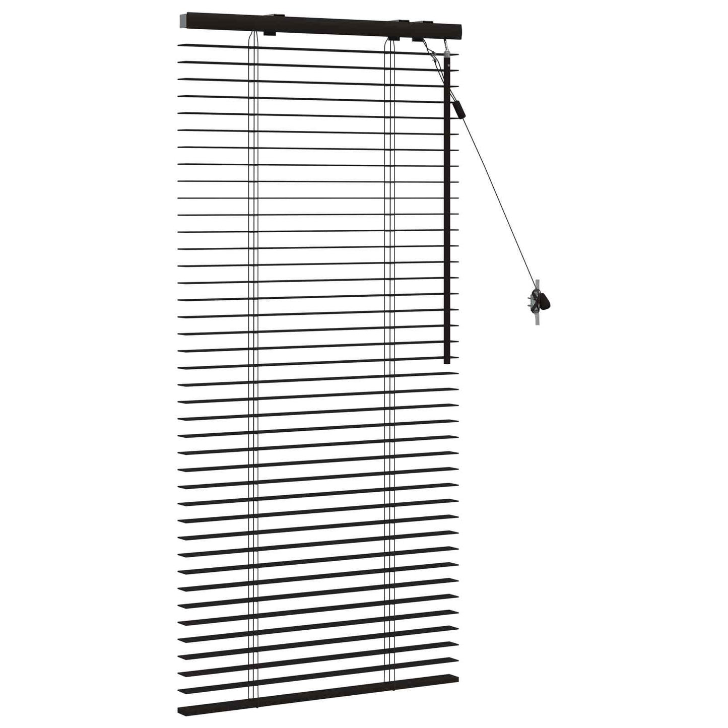 Persienner Mørk Brun 60 x 130 cm 35 mm Massivt Paulownia Træ