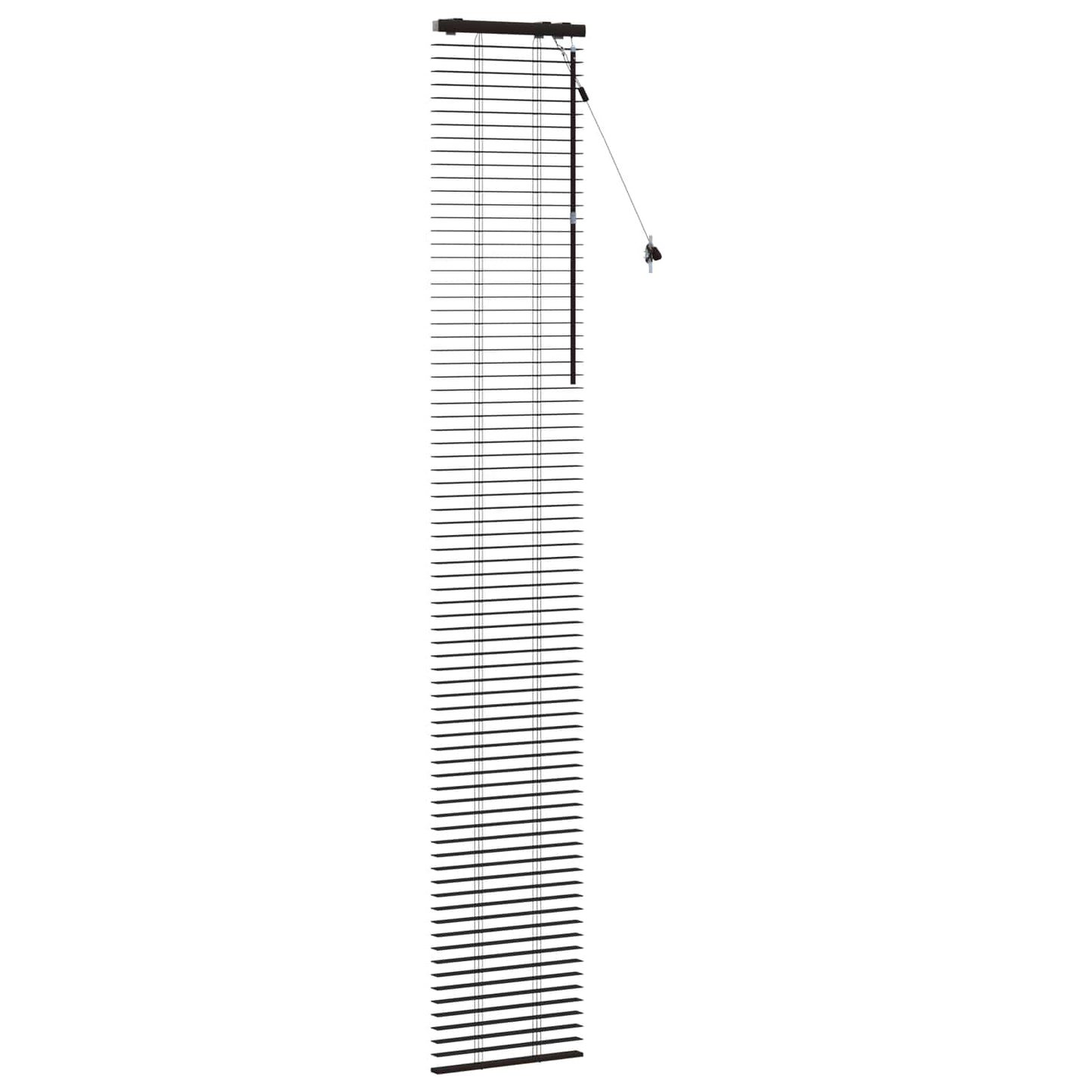 Persienner Mørk Brun 40 x 250 cm 35 mm Massivt Paulownia Træ