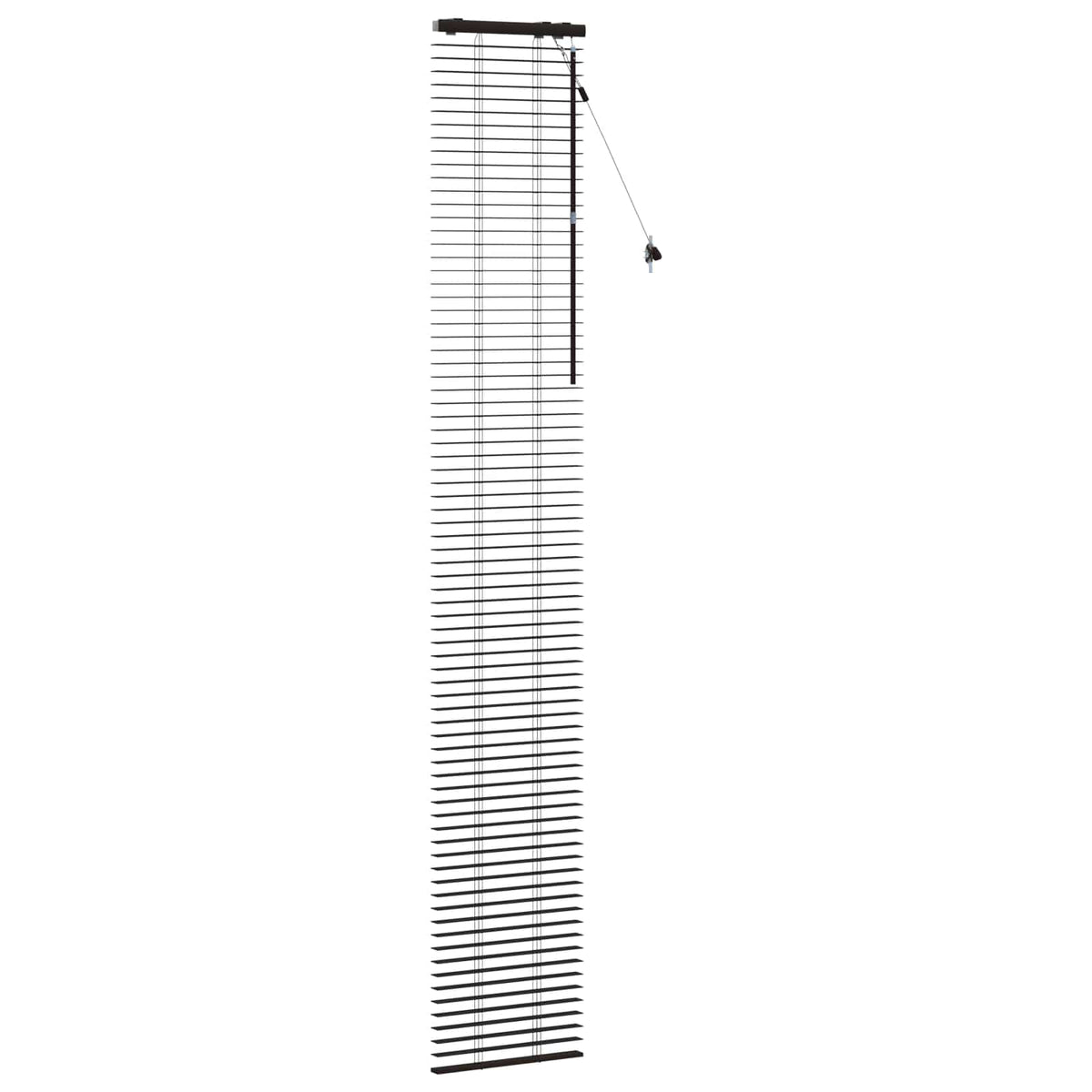 Persienner Mørk Brun 50 x 250 cm 35 mm Massivt Paulownia Træ
