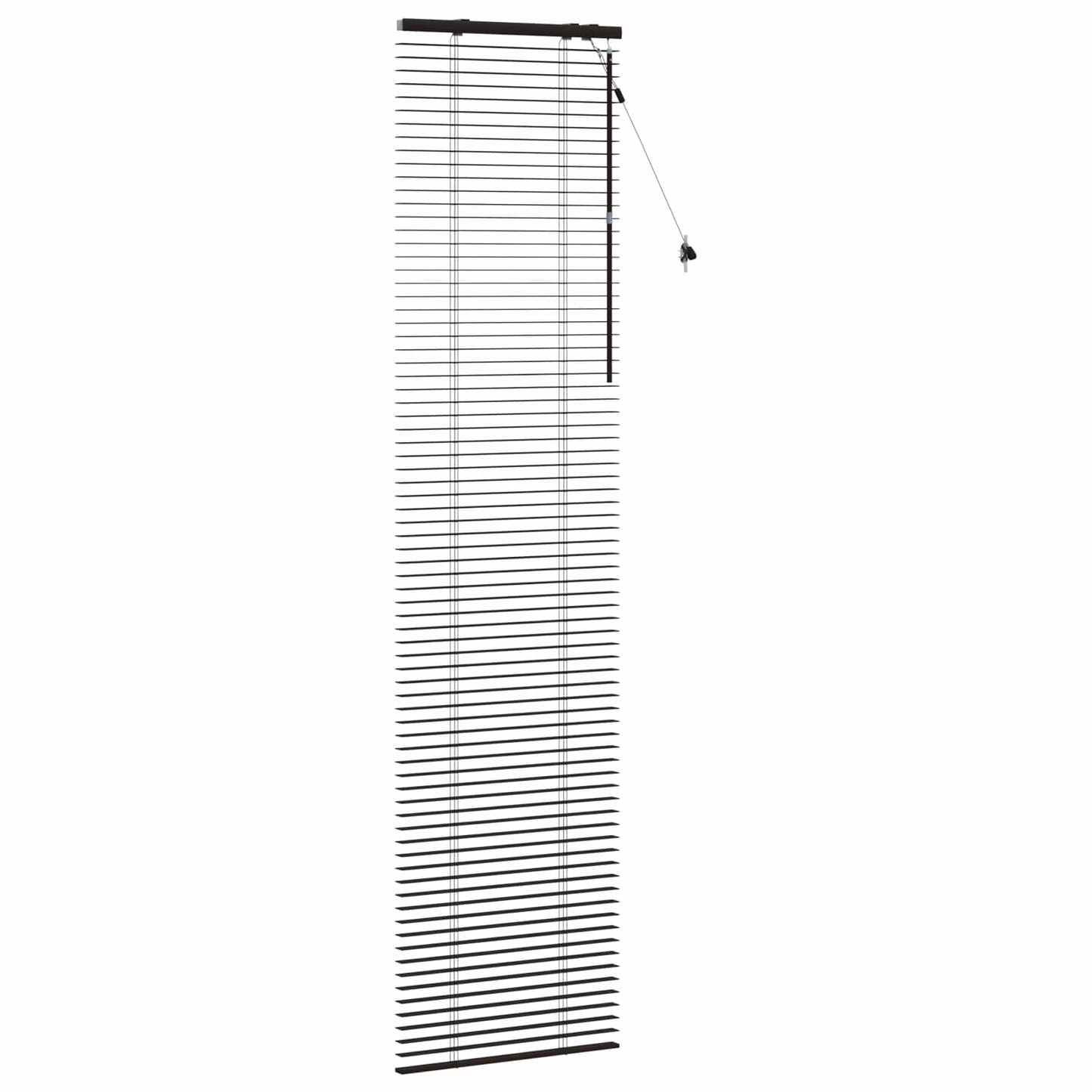 Persienner Mørk Brun 55 x 250 cm 35 mm Massivt Paulownia Træ