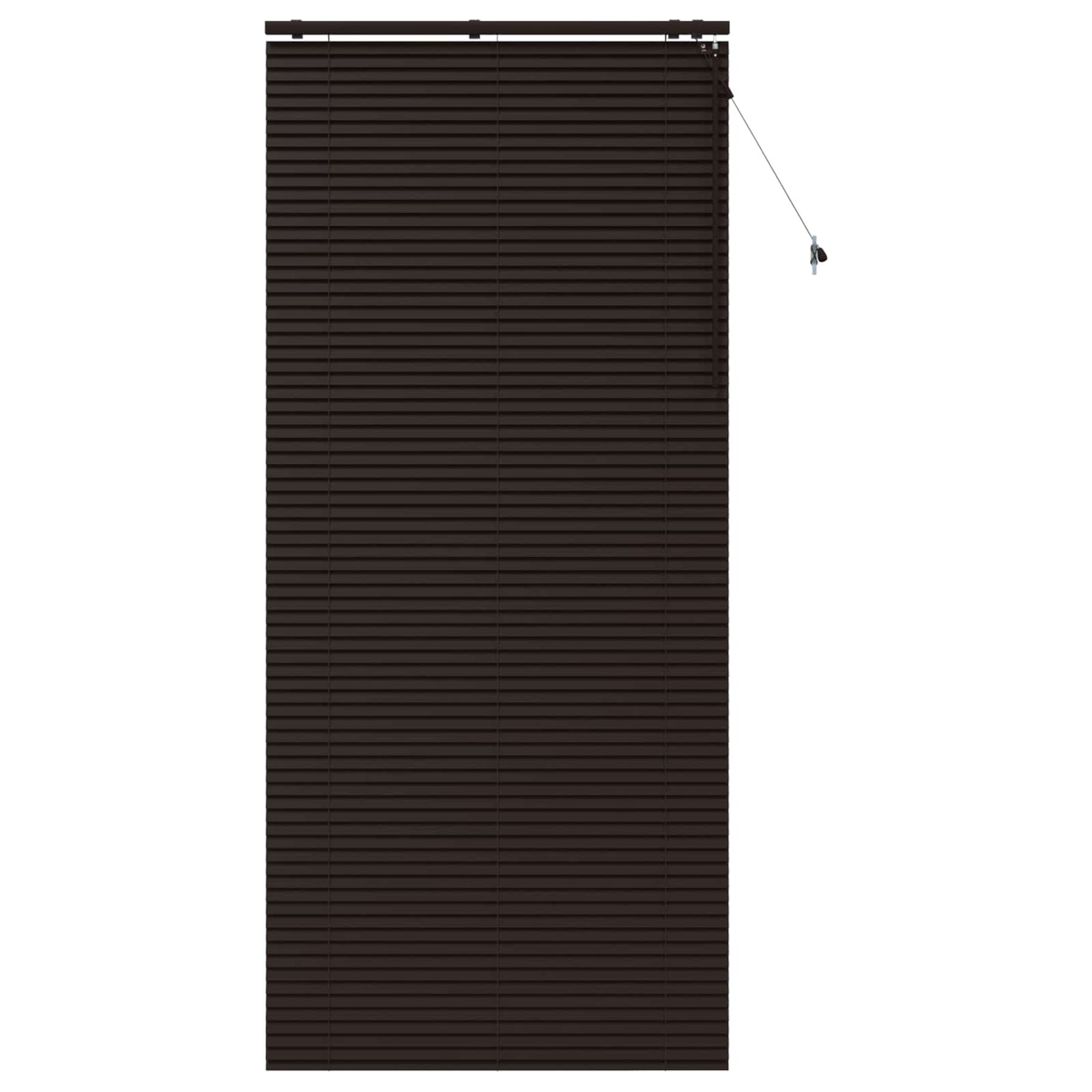 Persienner Mørk Brun 110 x 250 cm 35 mm Massivt Paulownia Træ