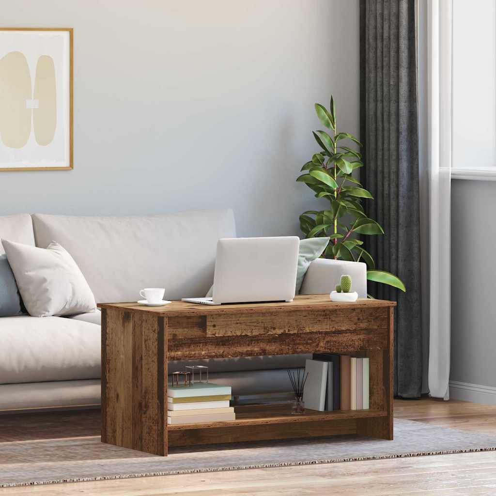 Sofabord Gammelt træ 80 x 50,5 x 41,5 cm Konstrueret træ