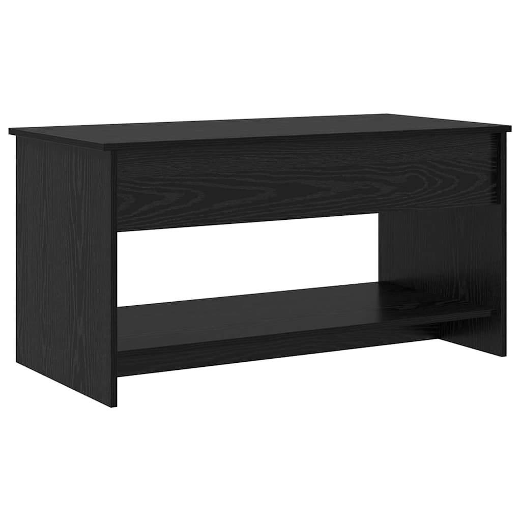 Sofabord Sort eg 80 x 50,5 x 41,5 cm Konstrueret træ