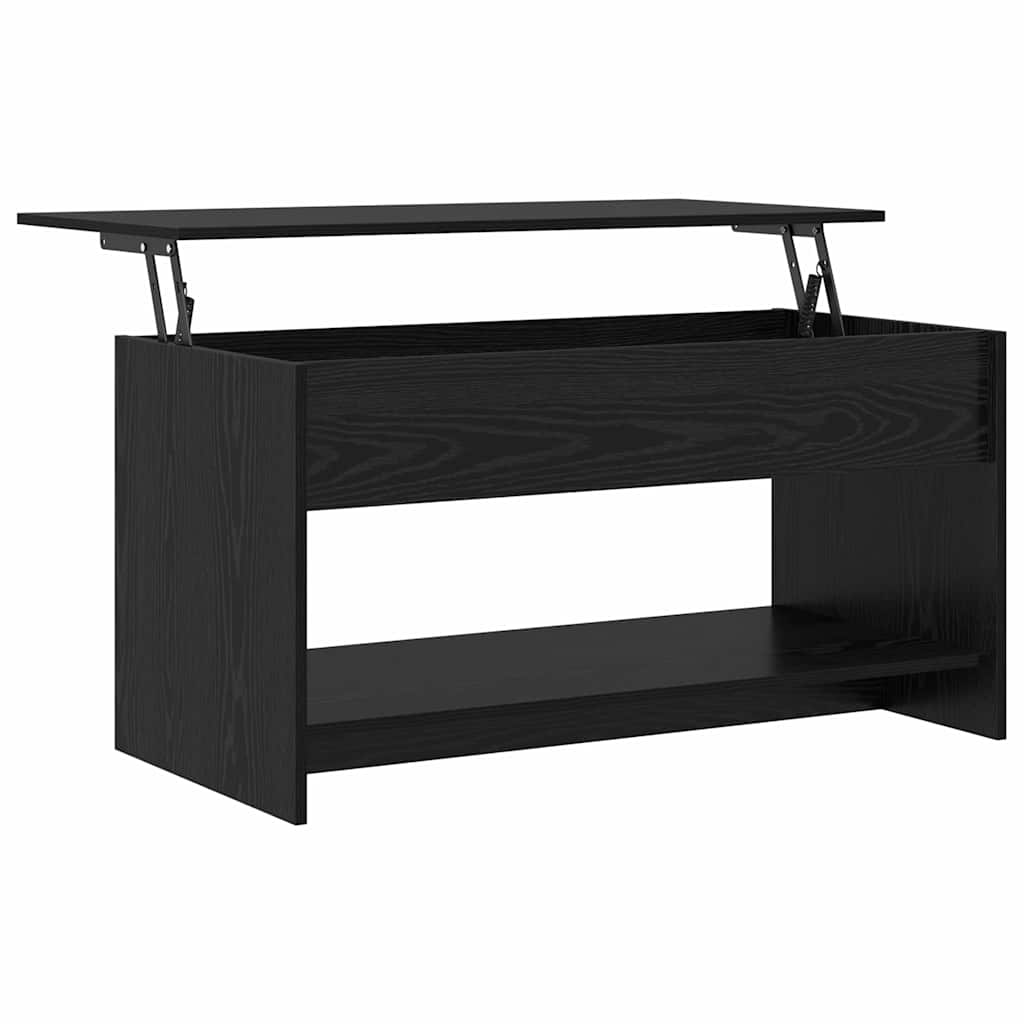 Sofabord Sort eg 80 x 50,5 x 41,5 cm Konstrueret træ