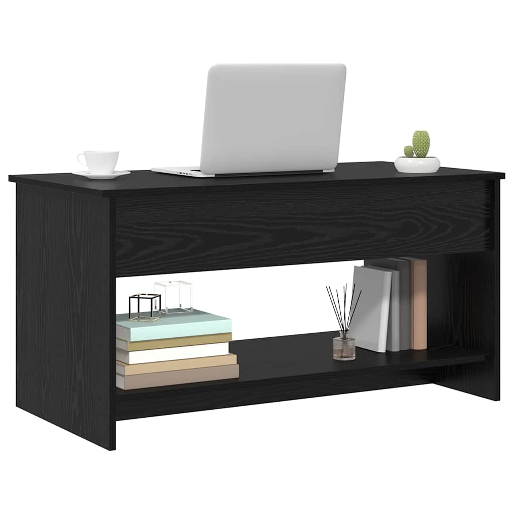 Sofabord Sort eg 80 x 50,5 x 41,5 cm Konstrueret træ