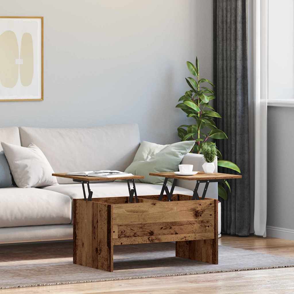Sofabord Gammelt træ 102 x 50,5 x 46,5 cm Konstrueret træ