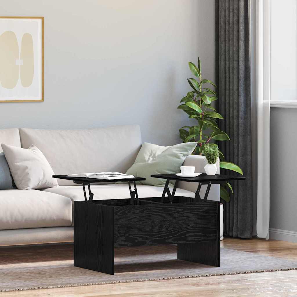 Sofabord Sort eg 102 x 50,5 x 46,5 cm Konstrueret træ