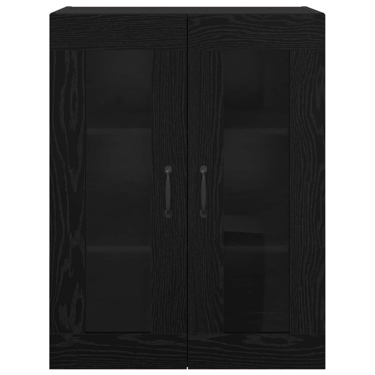 Opbevaringsskab Vægmonteret Sort eg 69,5 x 34 x 90 cm