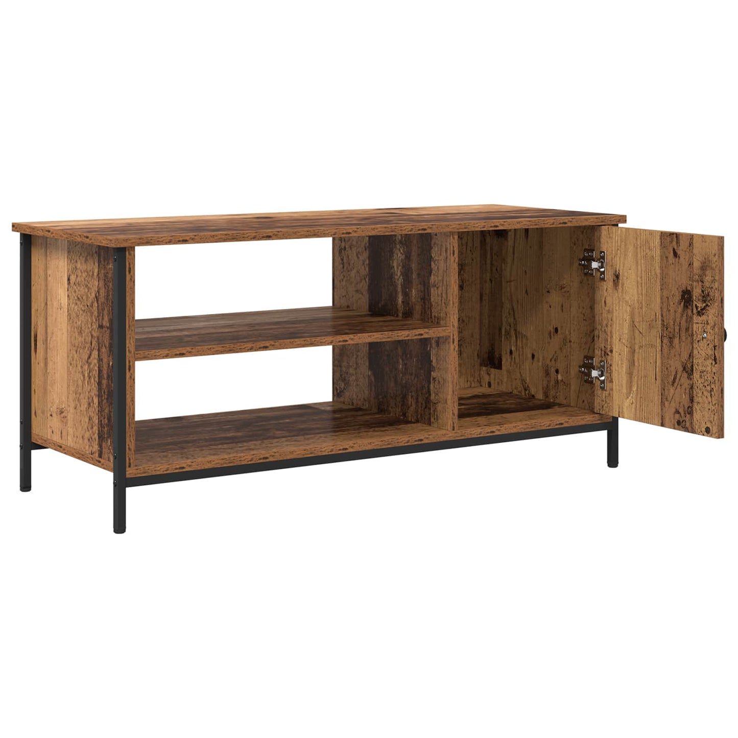 TV-skab 100 x 40 x 45 cm Gammelt træ Konstrueret træ