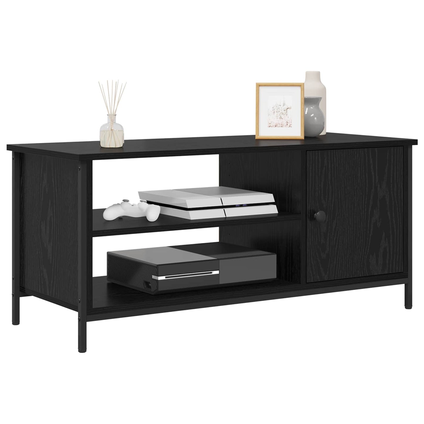 TV-skab 100 x 40 x 45 cm Sort eg Konstrueret træ