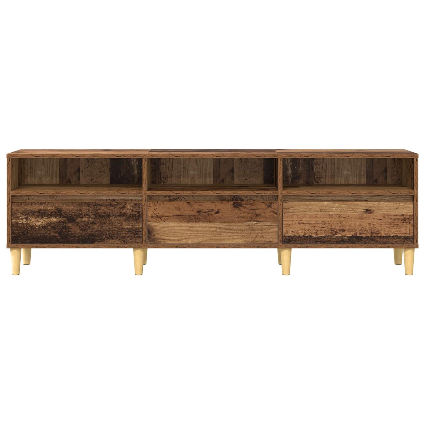 TV-skab 150 x 30 x 45 cm Gammelt træ Konstrueret træ