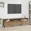 TV-skab 150 x 30 x 45 cm Artisan Egetræ Ingeniørt træ og jern