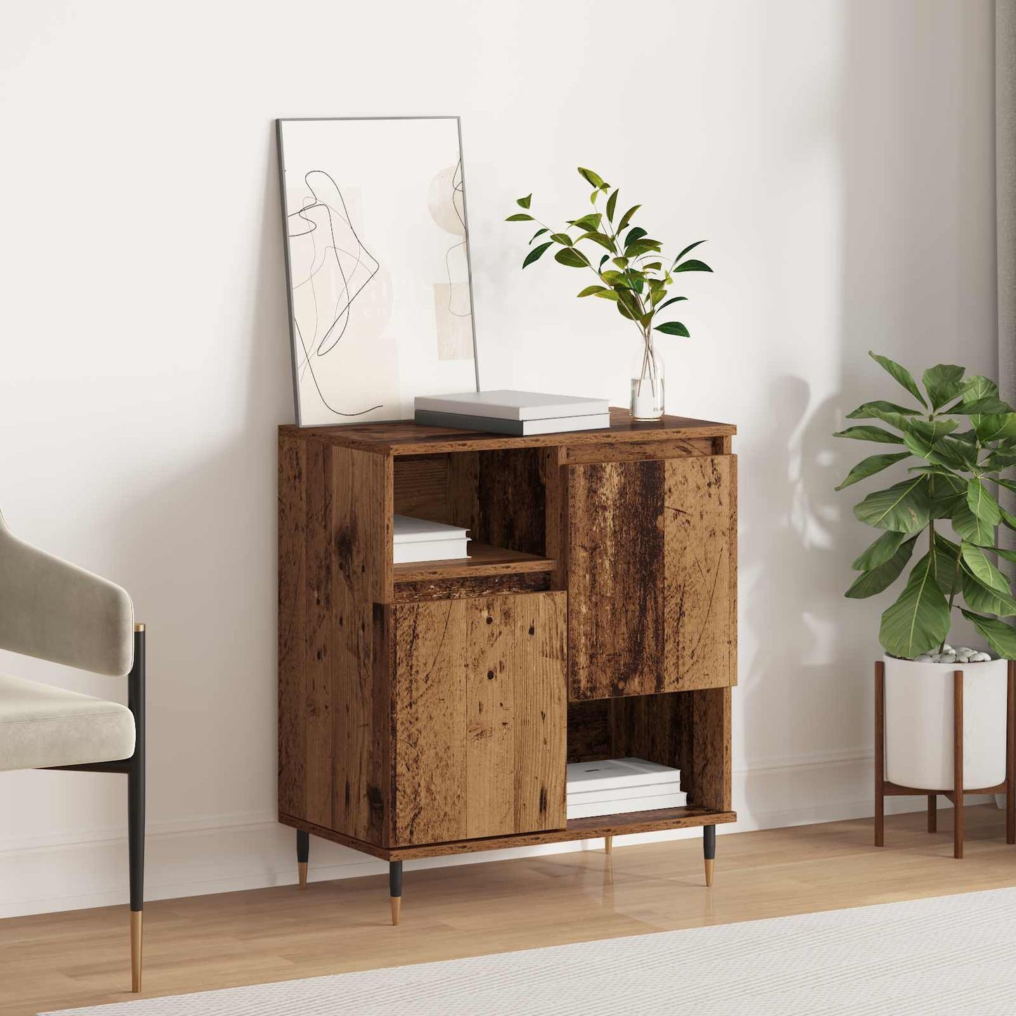 Sideboard Gammelt træ 60 x 35 x 70 cm
