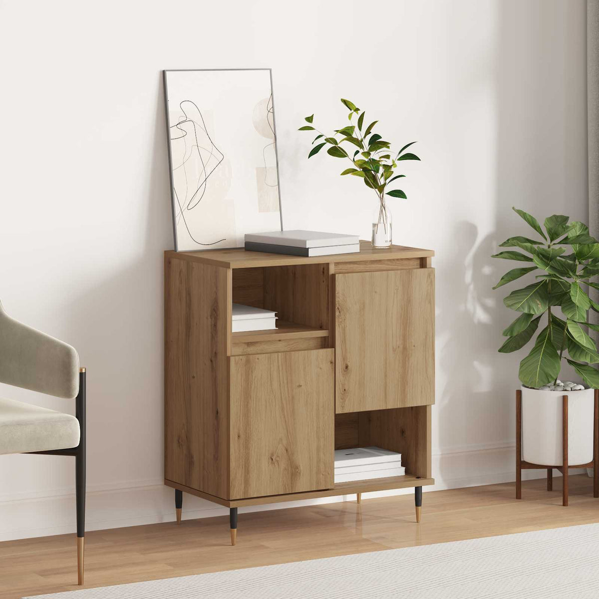 Sideboard Artisan Egetræ 60 x 35 x 70 cm