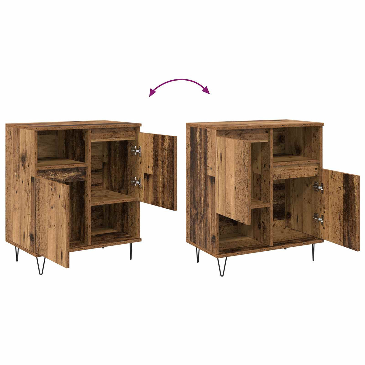 Sideboard Gammelt træ 60 x 35 x 70 cm