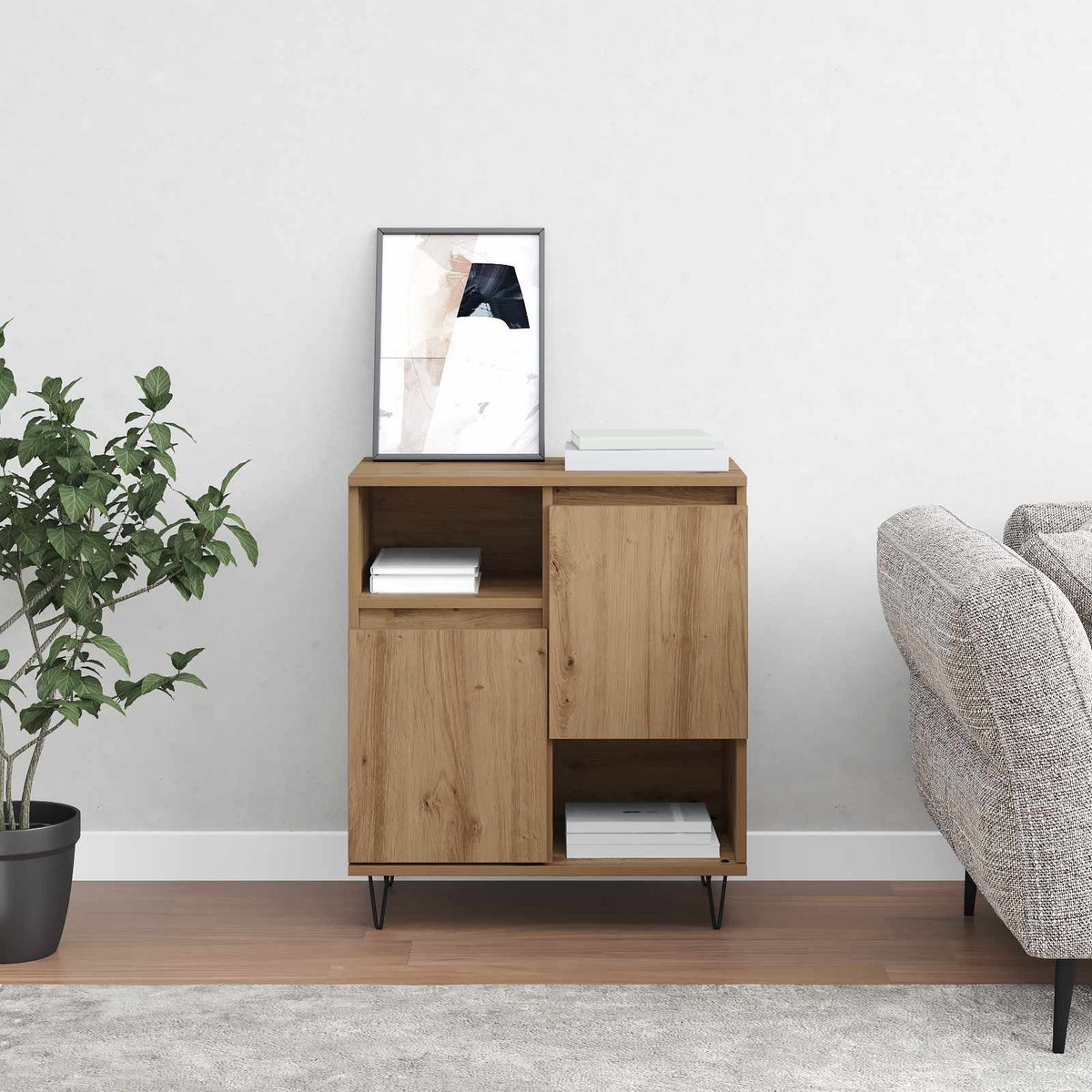 Sideboard Artisan Egetræ 60 x 35 x 70 cm