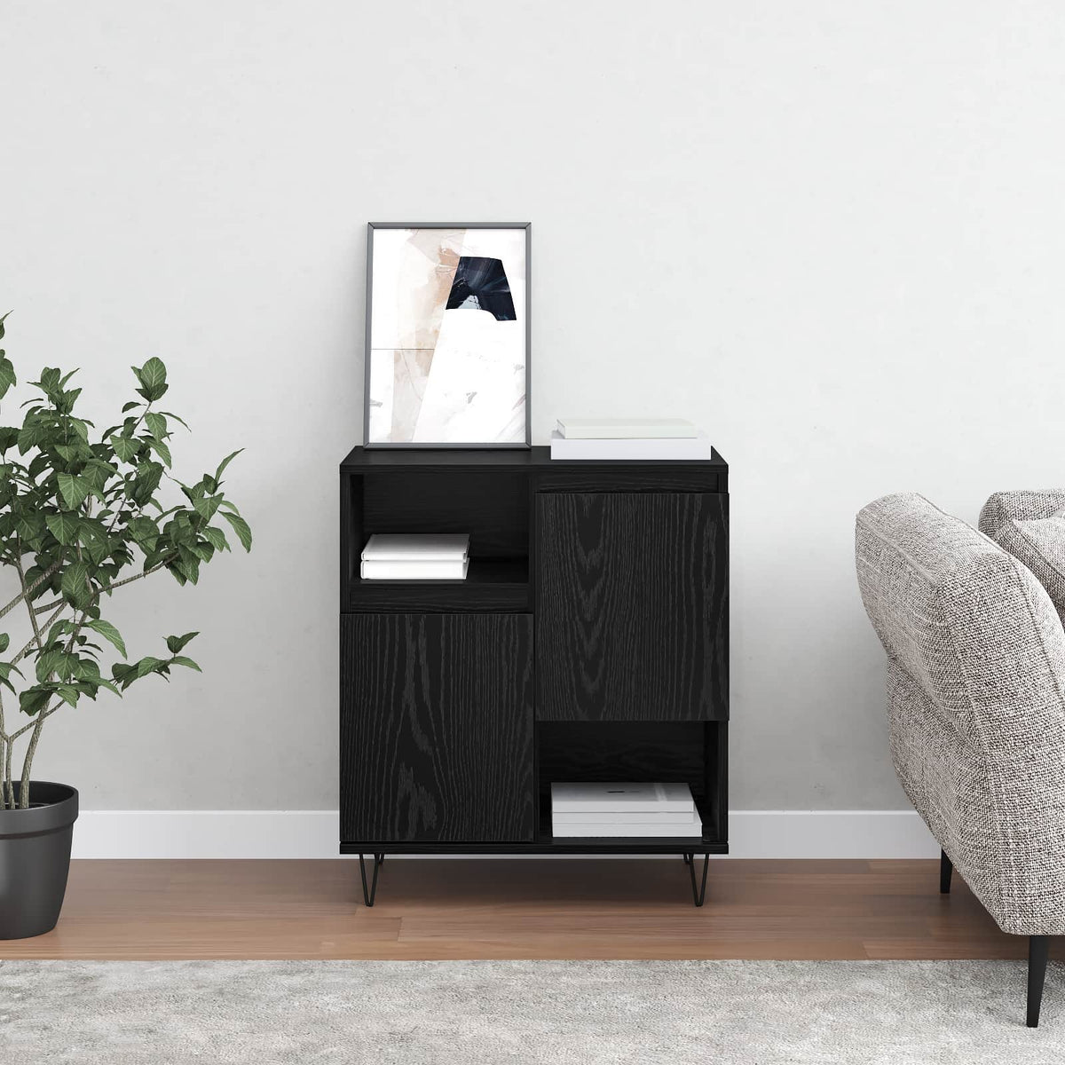 Sideboard Sort eg 60 x 35 x 70 cm