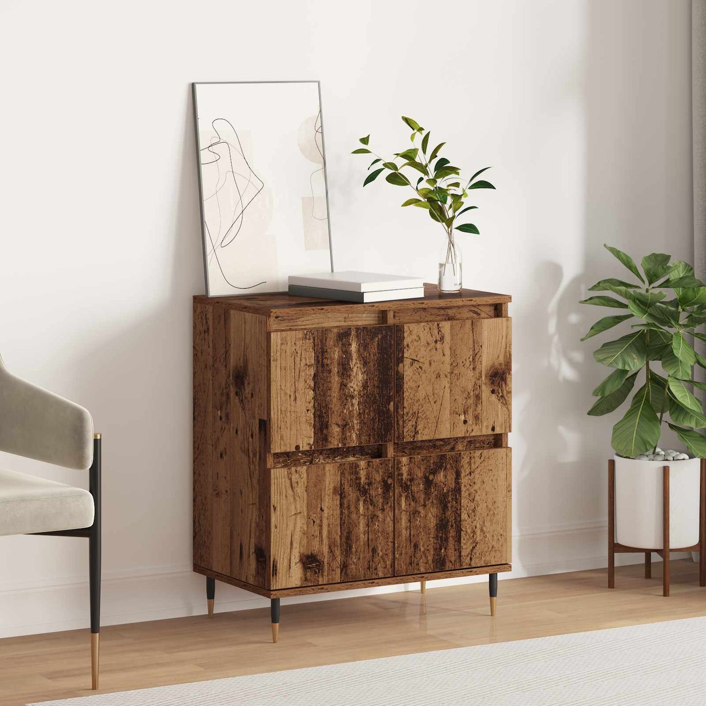 Sideboard Gammelt træ 60 x 35 x 70 cm