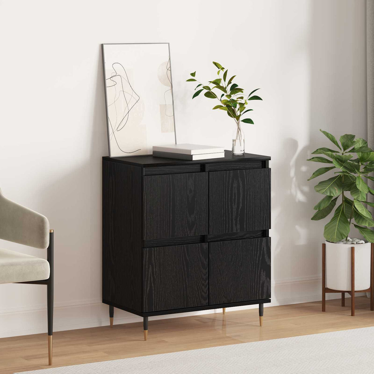 Sideboard Sort eg 60 x 35 x 70 cm