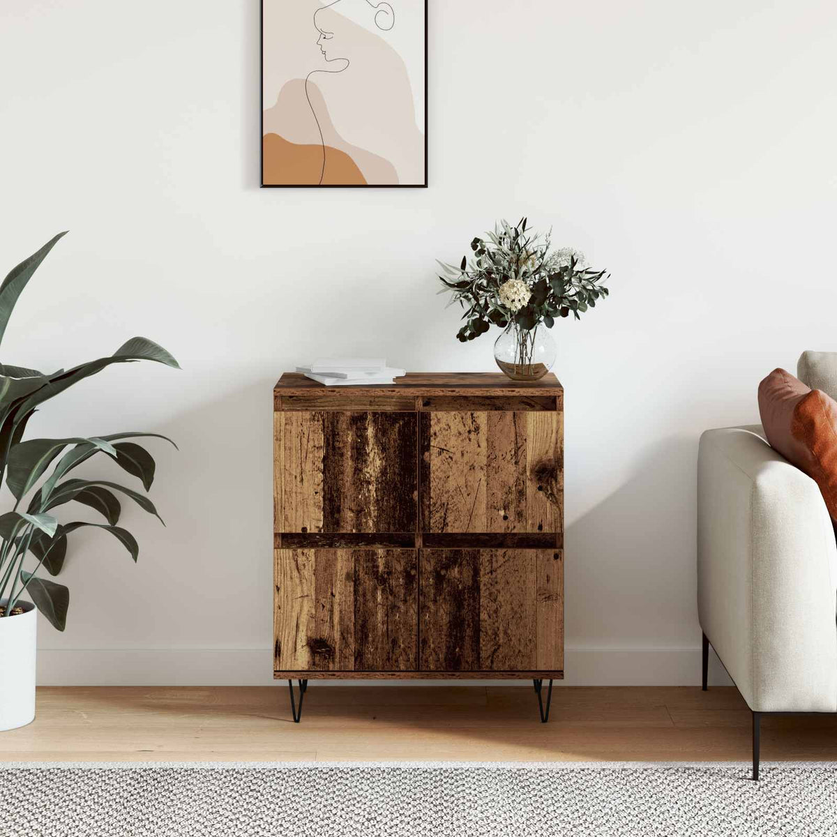Sideboard Gammelt træ 60 x 35 x 70 cm